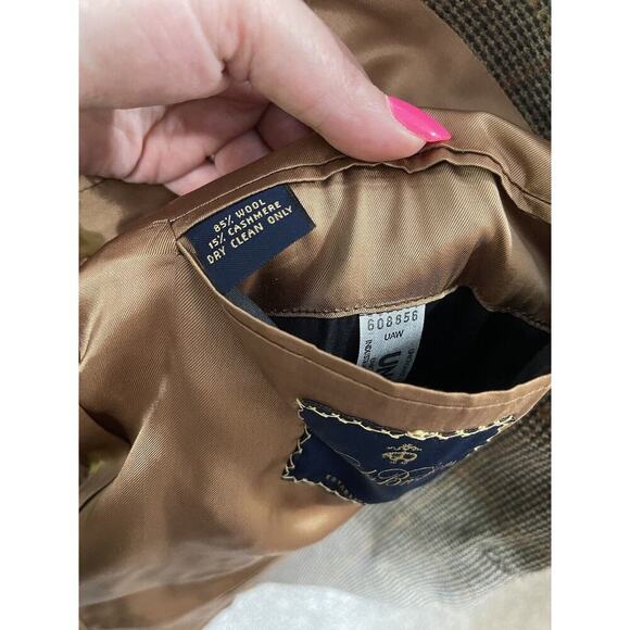 Vintage Brooks Brothers Mens Blazer Sport Coat Jacket Size 44L Wool Cashmere - Picture 7 of 12